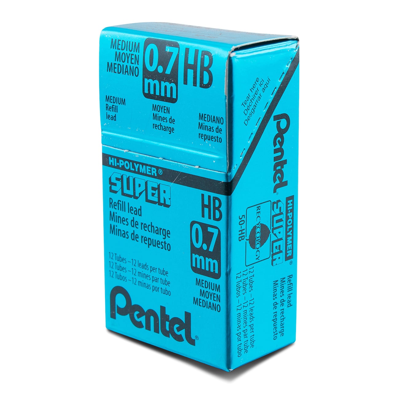 Pentel® Super Hi‑Polymer® Medium 0.7mm Mechanical Pencil Lead Refills